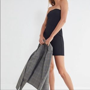 Ripped Black Bodycon Mini Dress
